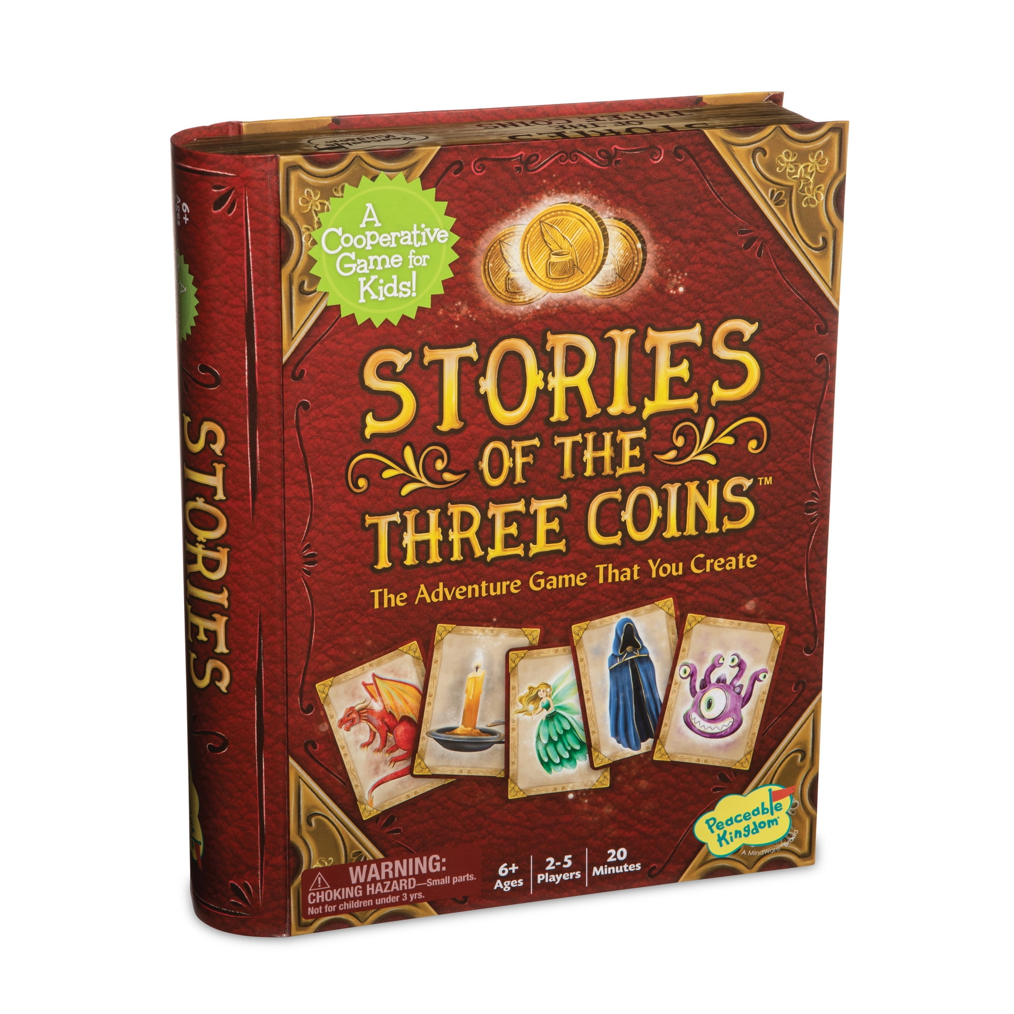 Peaceable Kingdom Family Board Game Stories of The Three Coins