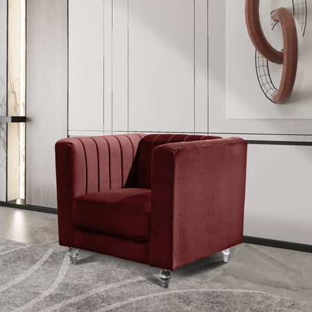 Peaceful 34'' square arm luxury Velvet Sofa Chair