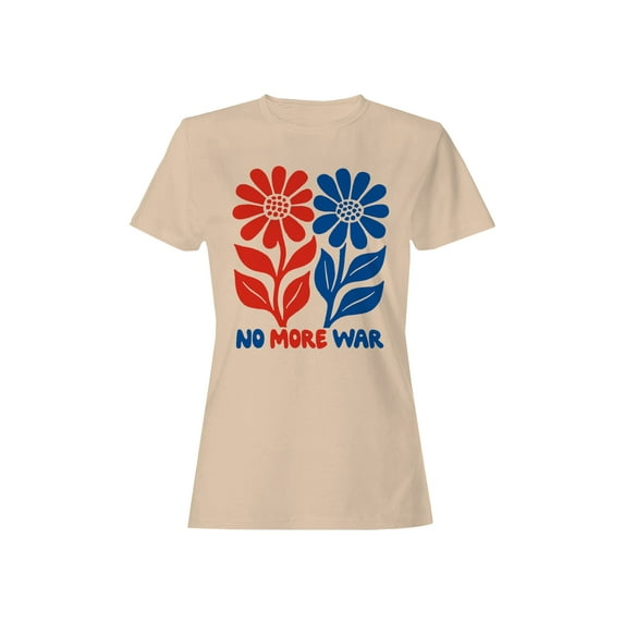 Peaceful Blooms: No More War Women's T-shirt