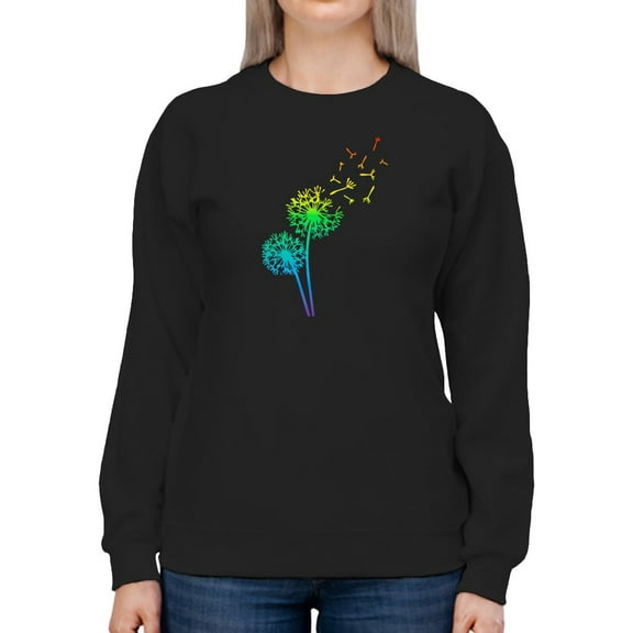 Peaceful Dandelions Sweatshirt Women -GoatDeals Designs, Female 4X-Large