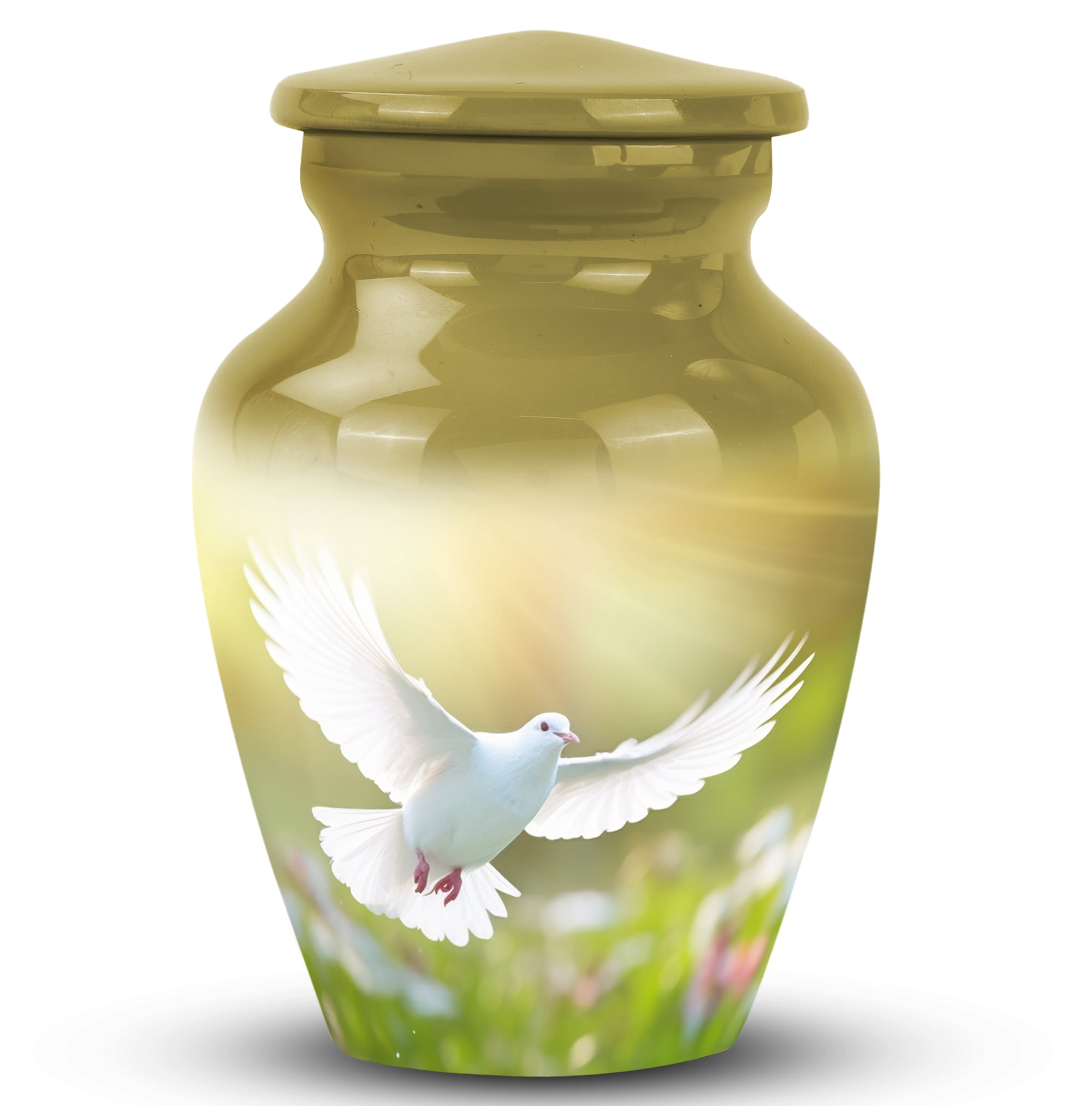 Peaceful Dove Memorial Keepsake - Cremation Urns For Human Ashes Adult Male - Burial Urns For Humans Ashes Remains - Decorative Urns For Ashes - Urns For Ashes Adult Mother (Size -3Inch, 1Pcs)