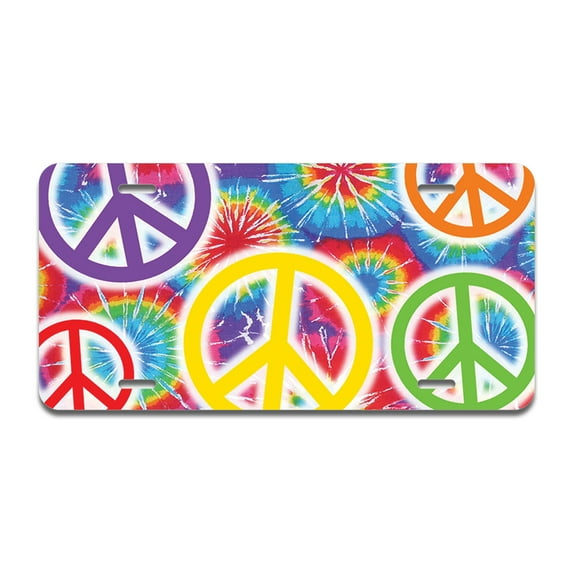 Peaceful Explosion Aluminum License Plate| License Plate 12" X 6" Fits Any Car, Truck, SUV, RV, or Trailer | Made in The USA