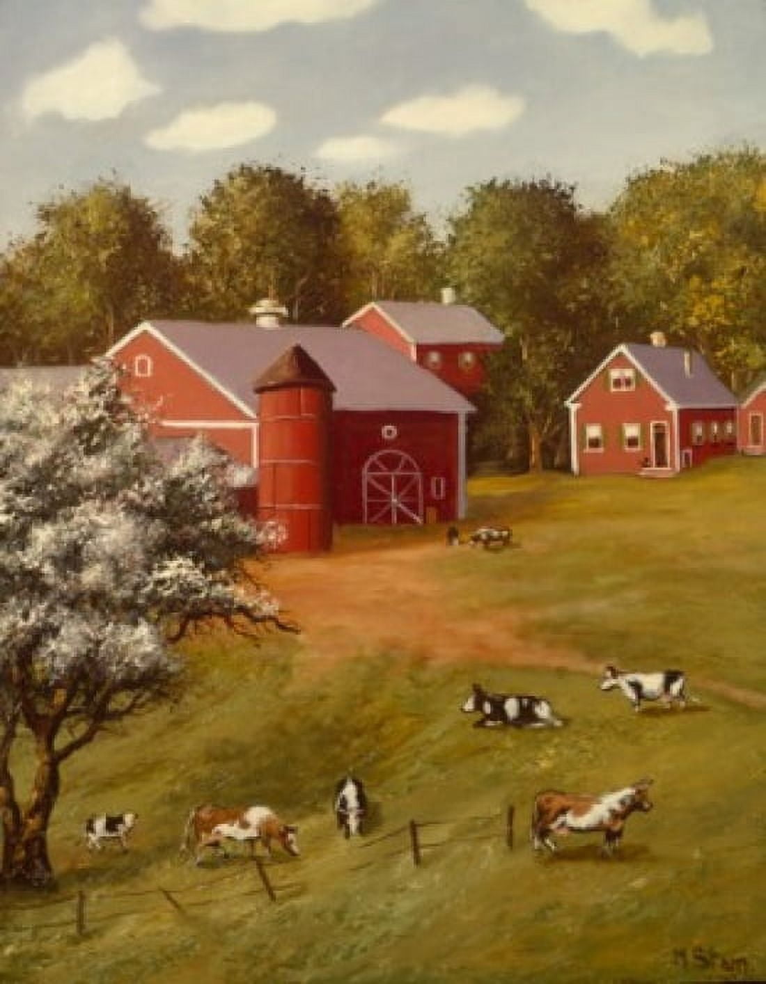 Peaceful Farm by Mart Stam 1899-1986 Canvas Art - Mart Stam (18 x 24)