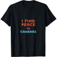 thumbnail image 1 of Peaceful Find Text (Cameras) - Minimalist Artwork T-Shirt, 1 of 4