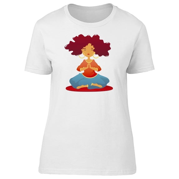 Peaceful Girl With Big Earrings Tee Men's -Image by Shutterstock