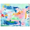 thumbnail image 1 of Peaceful Haven Canvas Bright Colorful Abstract Wall Art by Art Remedy, Gallery Wrapped, 45" x 36", 1 of 7