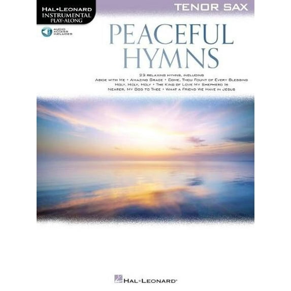 Peaceful Hymns for Tenor Sax : Instrumental Play-Along (Paperback)