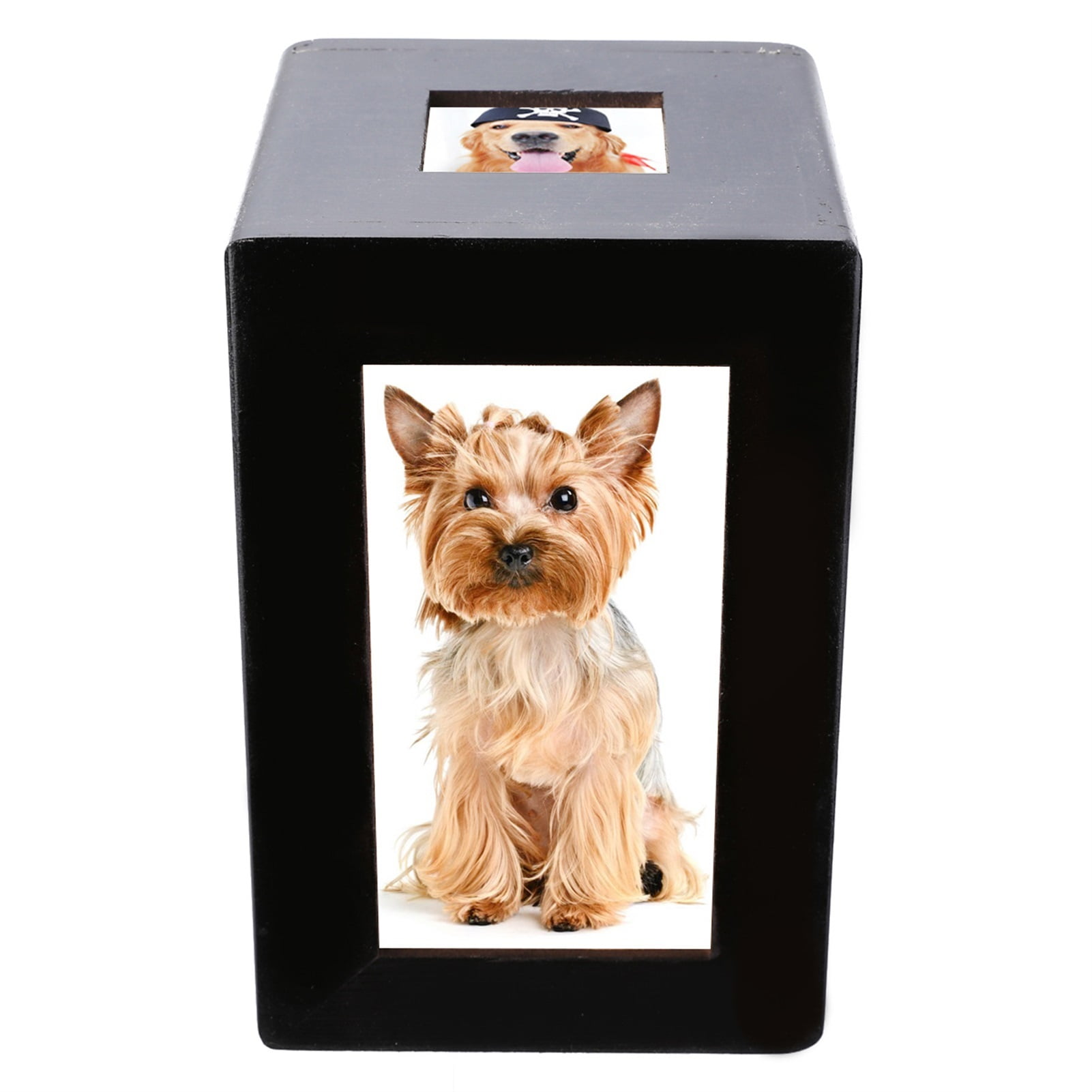 Peaceful Memorial Photo Frame Keep Box For Home Storage Holder Wooden Pet Urn Box Dog Cat Cremation Urn