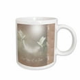 thumbnail image 1 of 3drose, Peaceful One Day at a Time White Feathery Doves, 15oz Mug, 1 of 6