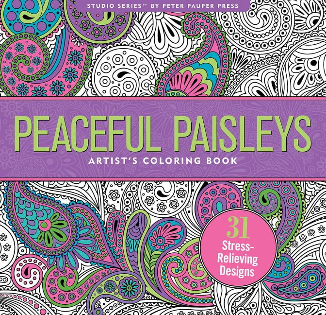 Peaceful Paisleys Adult Coloring Book (paperback) - Walmart.com