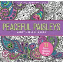 Peaceful Paisleys Adult Coloring Book (Paperback)