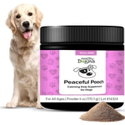 Peaceful Pooch - Calming Supplement for Dogs 6 oz | All-Natural Powder with Chamomile, Melatonin & Kelp | Stress & Anxiety Relief for Dogs | Easy-to-Mix, Vet-Trusted Anti-Anxiety Formula