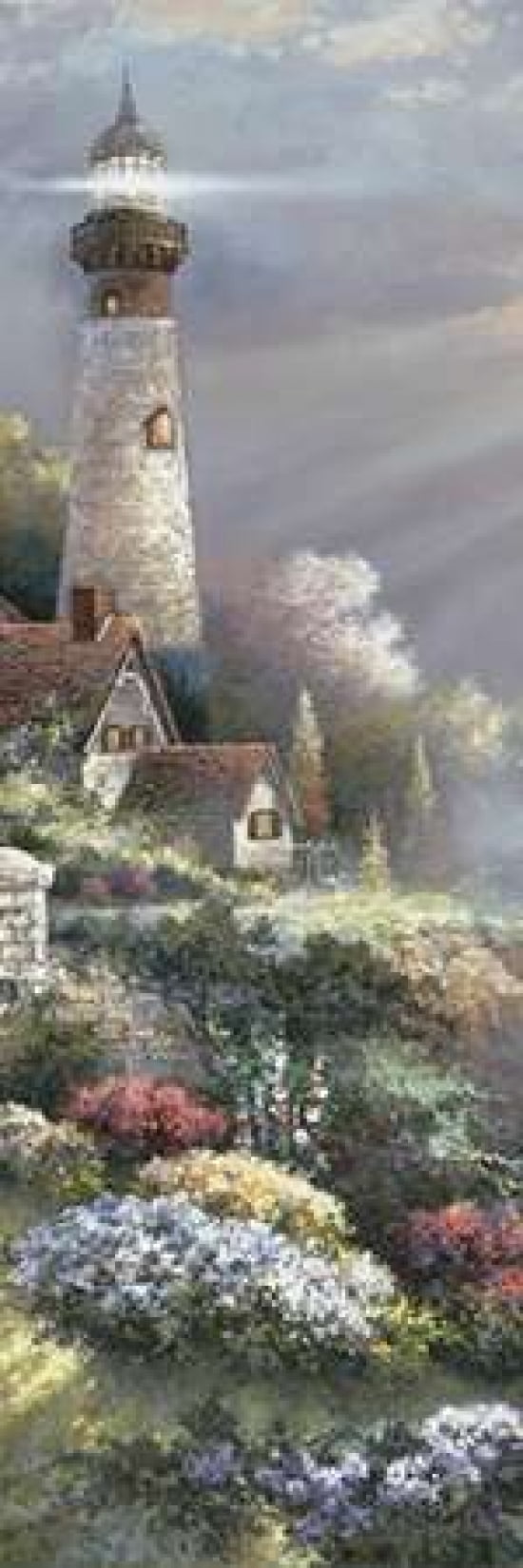 Peaceful Reflections Panel I Canvas Art - James Lee (12 x 36)