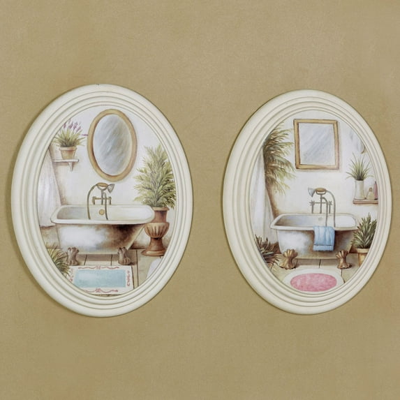 Peaceful Retreat Wall Plaques Multi Cool Set of Two 2
