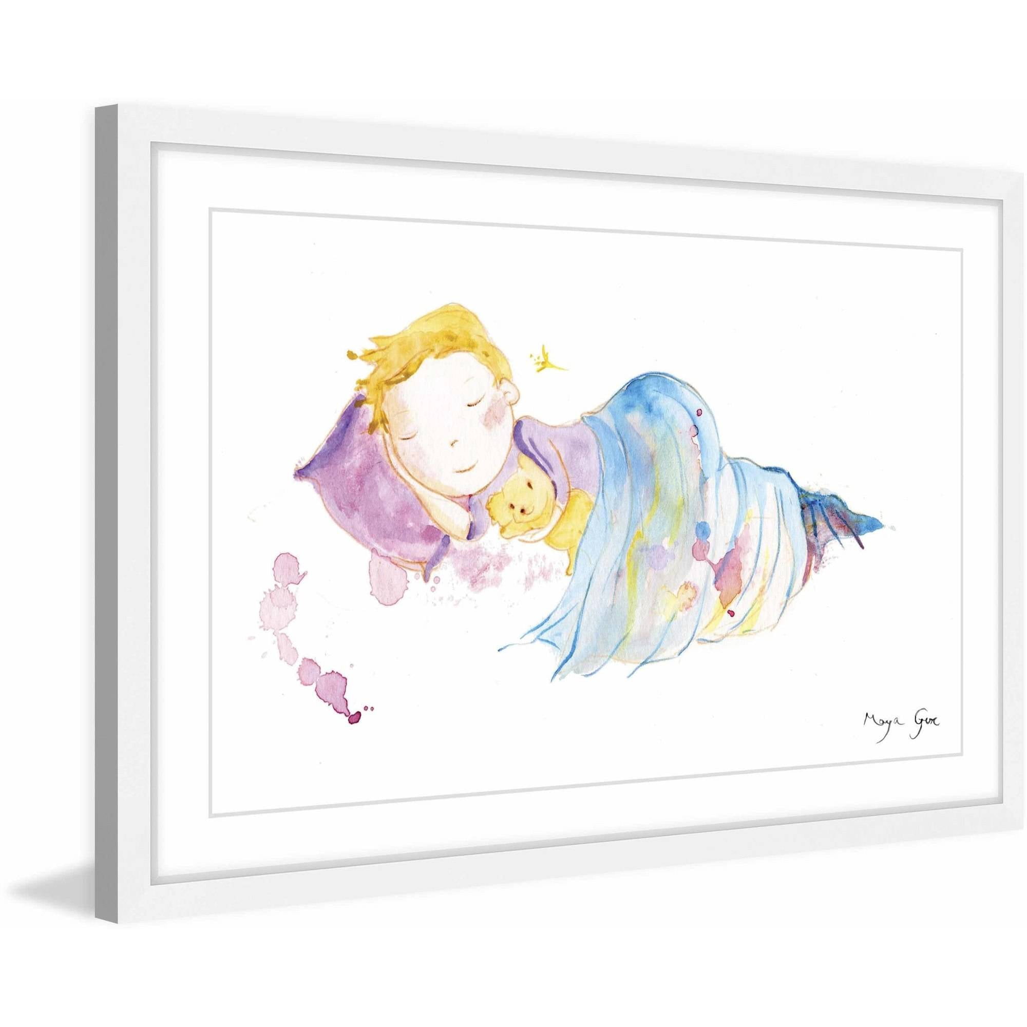 "Peaceful Sleep" Framed Painting Print