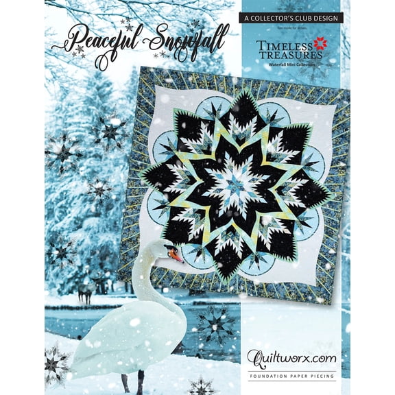 Peaceful Snowfall Foundation Paper Piecing Pattern by Judy Niemeyer