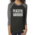 thumbnail image 1 of Peaceful Warrior Unisex 3/4 Sleeve Baseball Raglan Tee, 1 of 1
