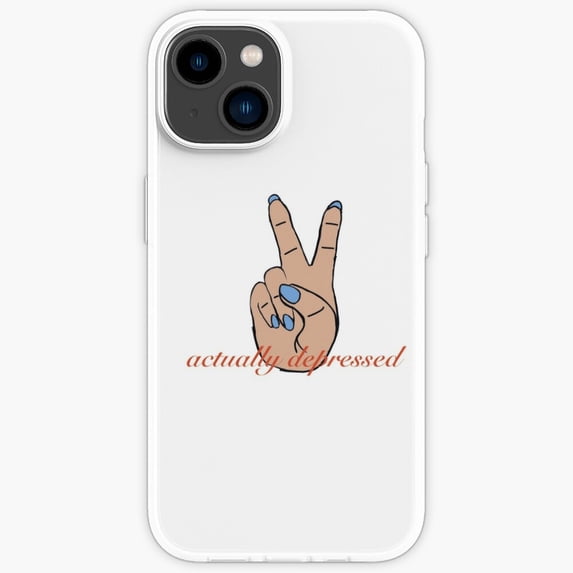 Peacefully Depressed iPhone Soft Case-iPhone 14 Plus