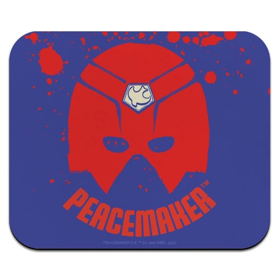 Peacemaker Splatter Helmet Icon Low Profile Thin Mouse Pad Mousepad