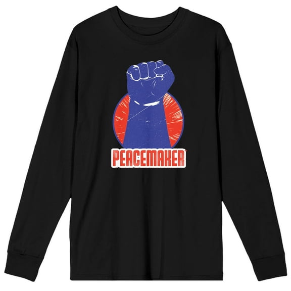 Peacemaker TV Series Clenched Fist Men's Graphic Long Sleeve Tee-Small