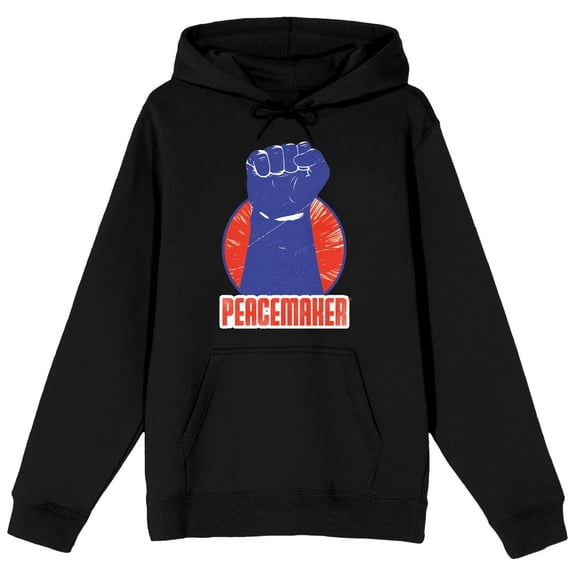 Peacemaker Violet Clenched Fist Men's Black Sweatshirt-Medium
