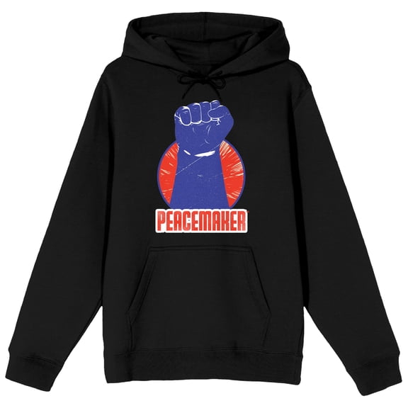 Peacemaker Violet Clenched Fist Men's Black Sweatshirt-XL