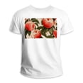 thumbnail image 1 of Peach 100% Cotton White T-Shirt for Men - Classic Fit Graphic Tee for Casual Wear - Breathable Summer Top with Short Sleeves and Crew Neck, 1 of 5