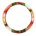 thumbnail image 1 of Peach 14.5 Inch Printing PVC Leather Auto Accessories Steering Wheel Cover for Car Wheel Covers, 1 of 6
