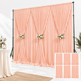 Peach 30FTx10FT (W5'xH10', 6 Panels) Fabric Photo Studio Backdrop ...