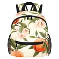 thumbnail image 1 of Peach Adjustable Shoulder Strap Beach Backpack with Large Capacity, Printed Design, Lightweight, 1 of 6