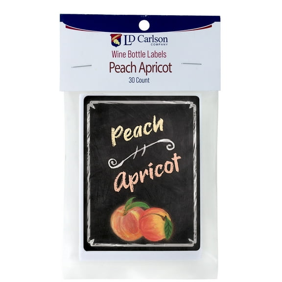 Peach Apricot Wine Labels 30/Pack Mist Collection