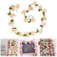 thumbnail image 1 of Peach Artificial Cherry Blossom Vine Garland - 90.55in Plastic Flower Garland for Home/Wedding Wall Decor, Pipe Cover (F), 1 of 10