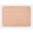 thumbnail image 1 of Peach Bath Mat, Abstract Soft Toned Pattern of a Victorian Inspired Hand Drawn Lattice Motif, Plush Bathroom Decor Mat with Non Slip Backing, 29.5" X 17.5", Pale Peach and Pink, by Ambesonne, 1 of 2
