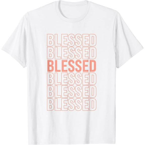Peach Blessed Peach Color Graphic T-Shirt100% cotton