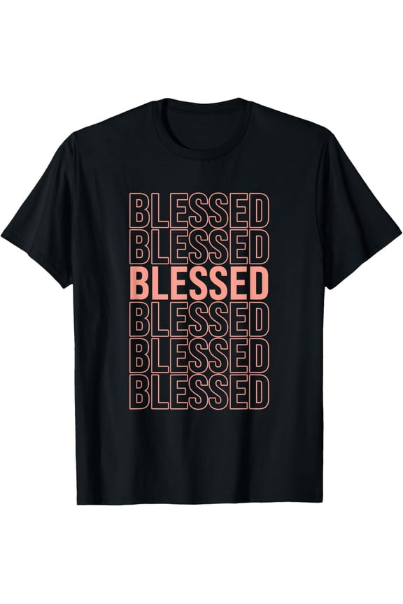 Peach Blessed Peach Color Graphic T-Shirt