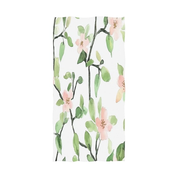 Peach Blossom Pattern 64''x32'' Bath Towels Lightweight Quick-Dry Breathable Soft for Gym Travel Swim