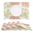 thumbnail image 1 of Peach Blossom Pattern Design Reversible Placemat Non Slip Coffee Mat 18x12 Inch for Dining, Kitchen, Coffee, 1 of 9