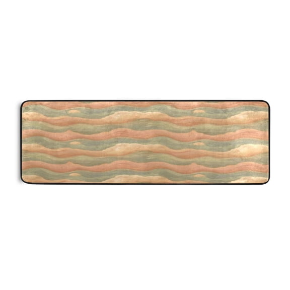 Peach Clouds 72x24" Runner Rug, Non-Slip Memory Foam Cushion, Anti-Crease for Hallways and Bedrooms