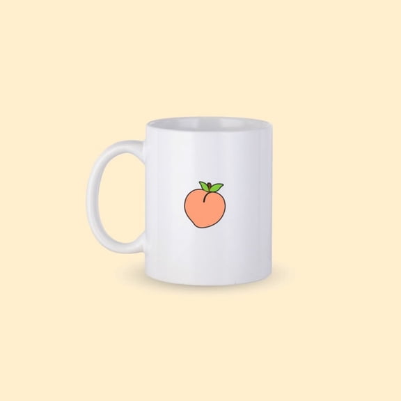 Peach Coffee Mug, Peach Pernalized Mug, Peach Coffee Cup, Peach Mug, Gift Him, Gift Her, Peach Lover Co-worker Friend Gift.