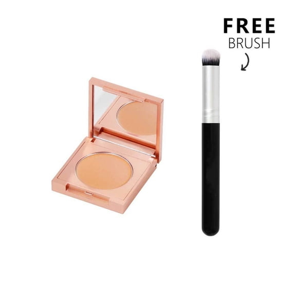 Peach Color Corrector,Color Corrector,Colored Clay CC Undereye Corrector,Under Eye Concealer Color Corrector for Dark Circles With Brushes,Hydrating Concealer(B)