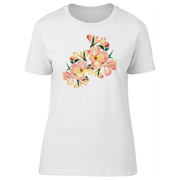 Peach Colored Bouquet T-Shirt Women -Image by Shutterstock, Female Large