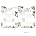 thumbnail image 1 of Peach Coral Floral Garden, Word Scramble Game Cards, 20-Pack, Games Activities and Decorations, 1 of 7