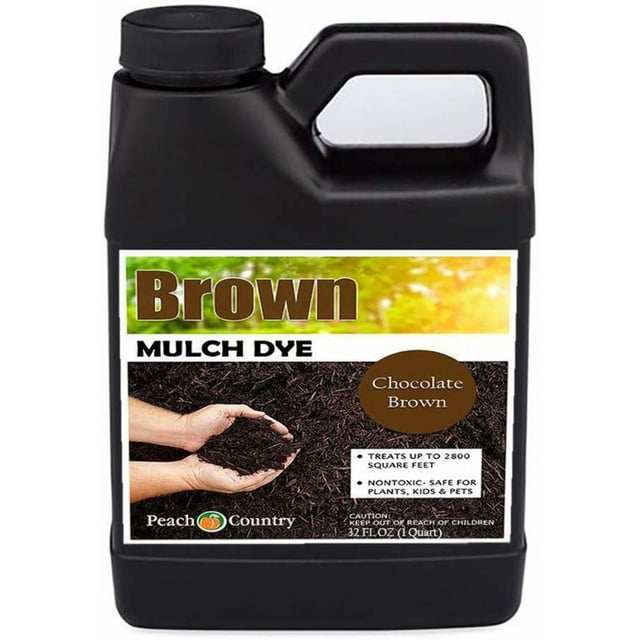 Peach Country Premium Chocolate Brown Mulch Dye, Color Concentrate