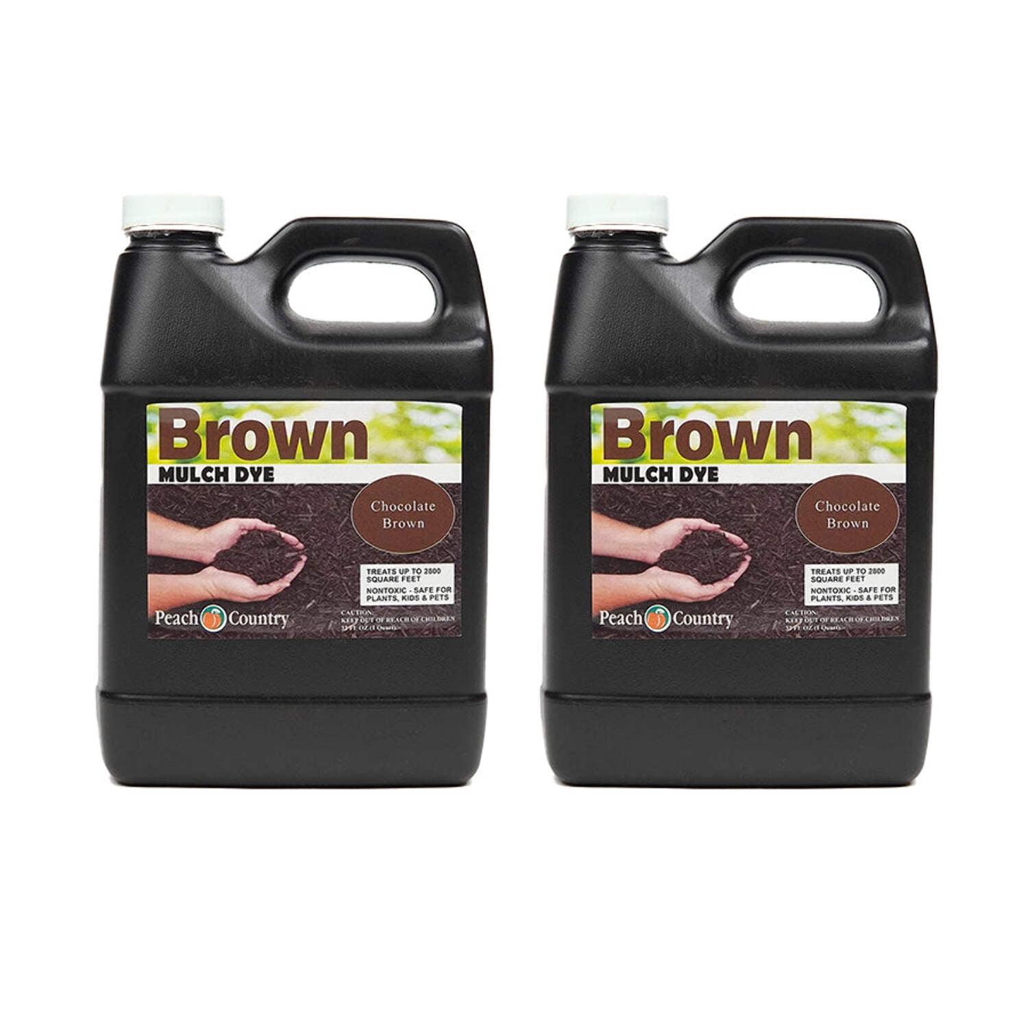 Peach Country Premium Mulch Dye, Color Concentrate - 2,800 Sq. Ft.(1 QT)