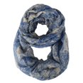 thumbnail image 1 of Peach Couture Beautiful Graphic Sunflower Paisley Print Infinity Loop Scarf, 1 of 10
