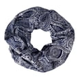 thumbnail image 1 of Peach Couture Chic Graphic Paisley Printed Infinity Loop Scarf Various Colors, 1 of 10