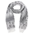 thumbnail image 1 of Peach Couture Classic Lightweight Heavenly Henna Paisley Printed Eyelash Fringe Scarf, 1 of 1