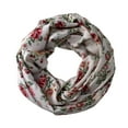 thumbnail image 1 of Peach Couture Exclusive Floral Print Vintage Infinity Loop Scarf, 1 of 6