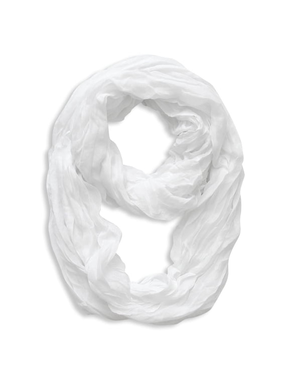 Fashion Lightweight Crinkled Infinity Loop Scarf Neon Faded Ombre