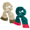 thumbnail image 1 of Peach Couture Loose Border Hand Knit Warm Scarf, 1 of 3